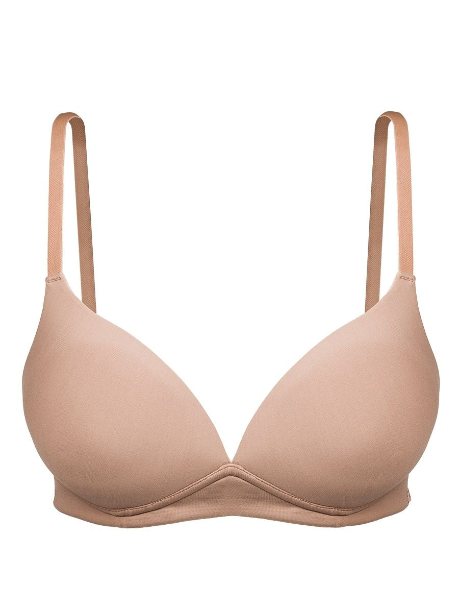 Microfiber underwired bra with light padding