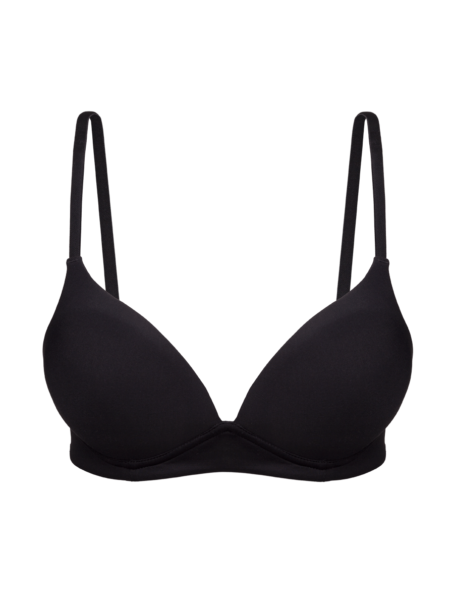 Microfiber underwired bra with light padding