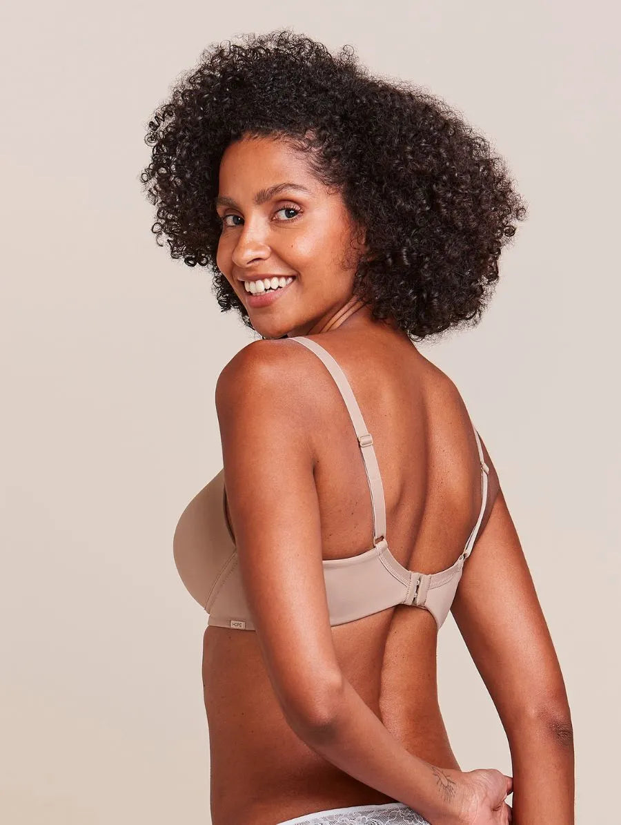 Microfiber underwired bra with light padding