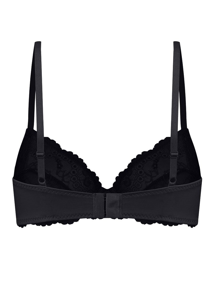 Lace bra with underwire and no padding