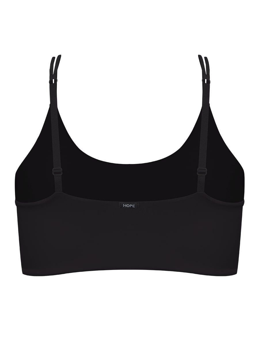 Non-iron microfiber top with removable padding