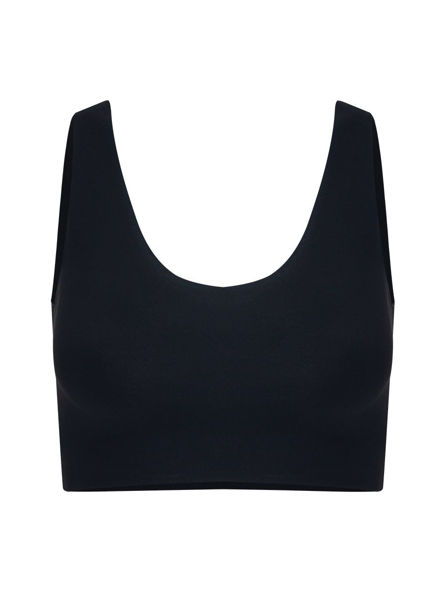 Seamless microfiber top with padding