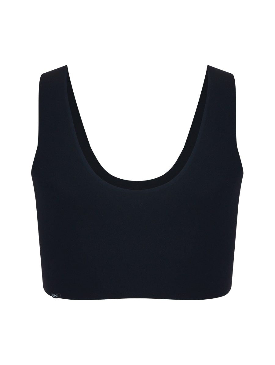 Seamless microfiber top with padding