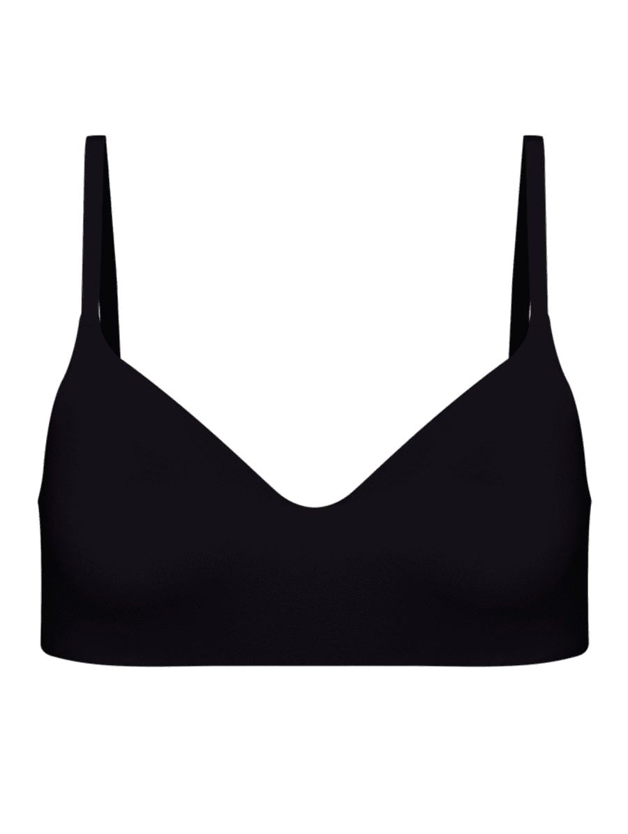 Microfiber non-wired bra with light padding