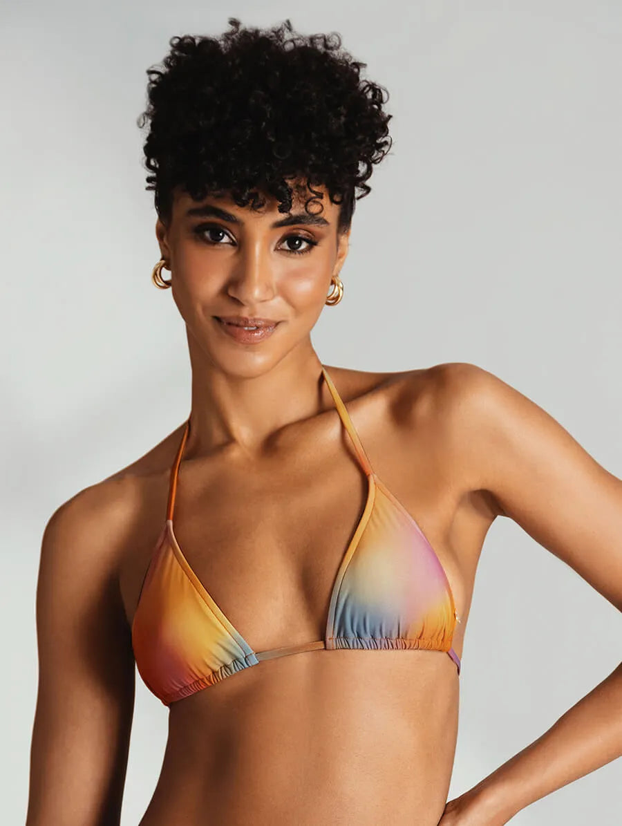 RAINBOW WAVES BIKINI - TOP