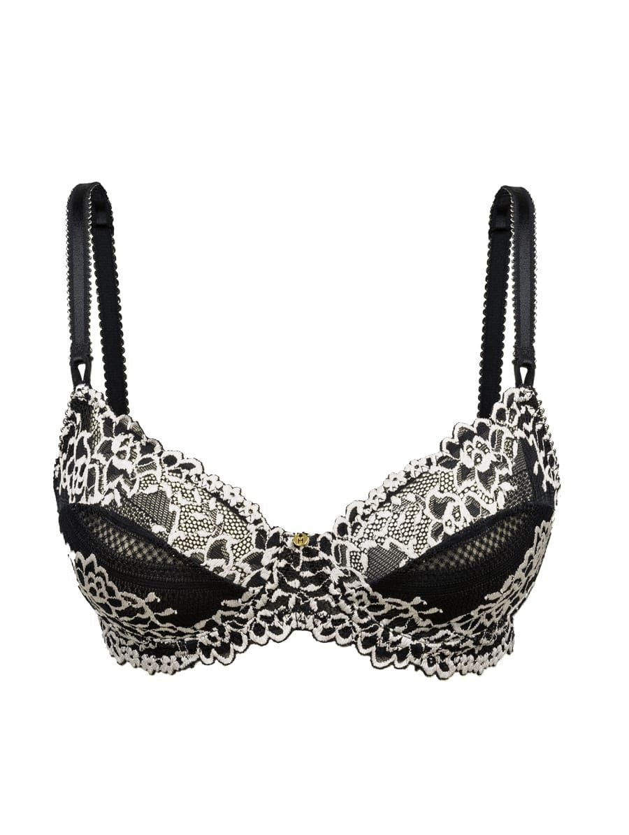 Lace bra with underwire and no padding