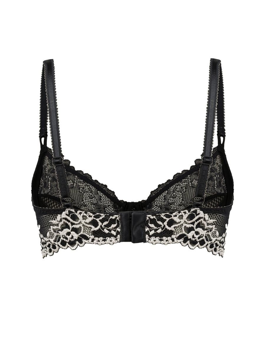 Lace bra with underwire and no padding